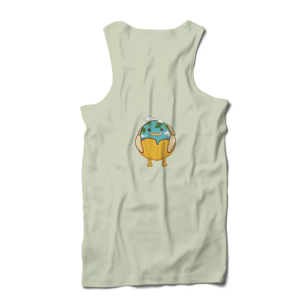 TShirt Design: Earth Taking a Bath - Environmentally Friendly and Playful|taking care of biscuits t shirt