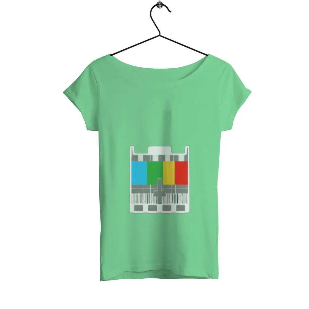 Tee Shirts Printed: Vintage TV Test Pattern Art|90s vintage tshirts