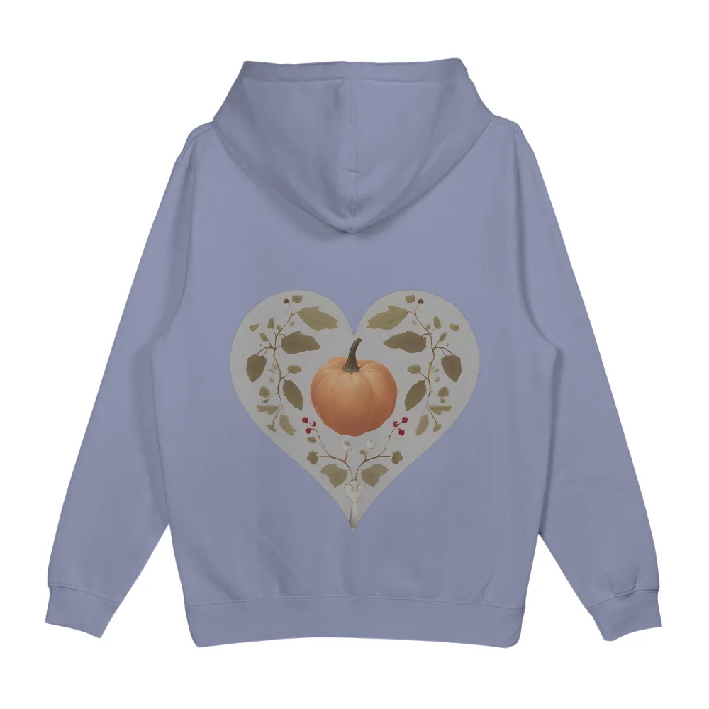 Tee Shirts Printed: Autumn Heart with Pumpkin - Fall Harvest|time and tru women's knit cozy button front shirt