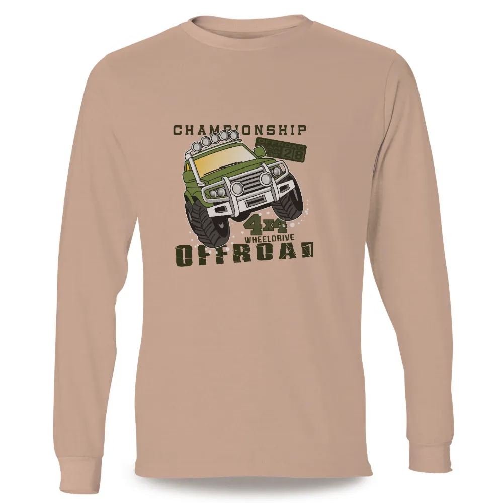 Customized Tee Shirts: Off-Road Championship Adventure|adventure time shirt sex