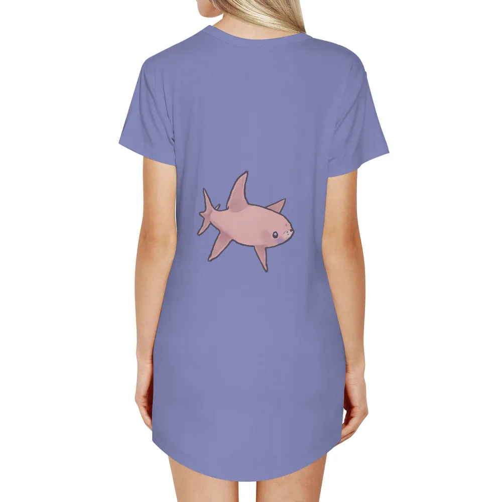 TShirt Printing: Whimsical Moonfish Design - Artistic Ocean Serenity|frank ocean custom knit