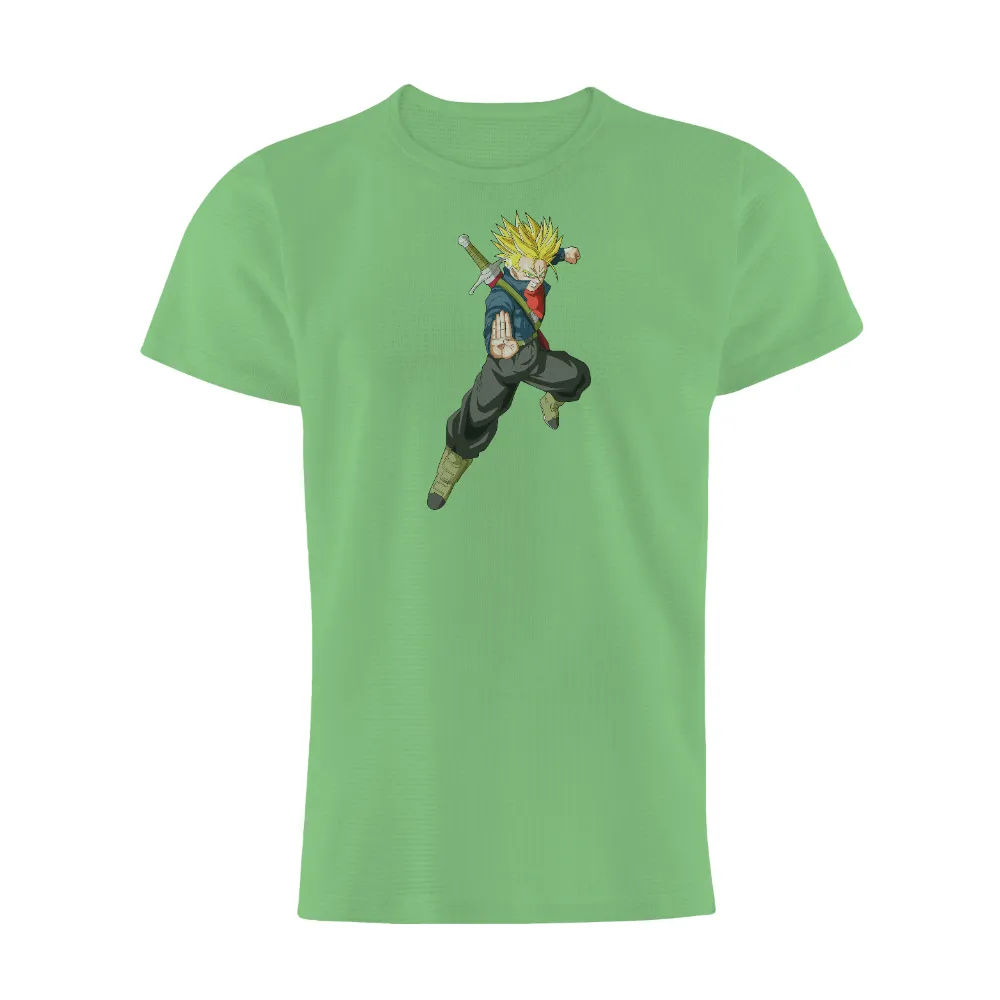 Customized Tee Shirts: Trunks - Anime Hero Ready for Battle|social worker superhero t shirt