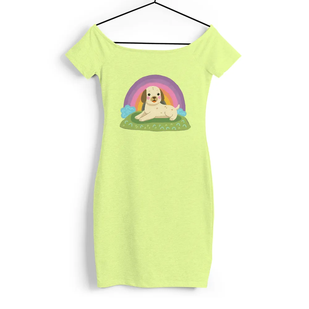 Graphic Tees: Max the Puppy Under the Rainbow - Artistic Designs|all y all rainbow shirt