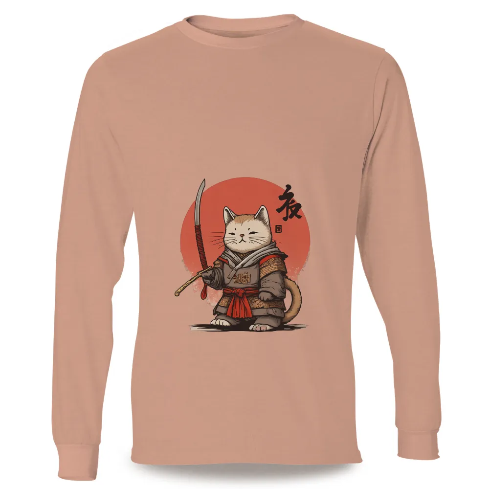 Samurai Cat Graphic Tees: A Unique Blend of Tradition and Whimsy|latest shirts design 2022