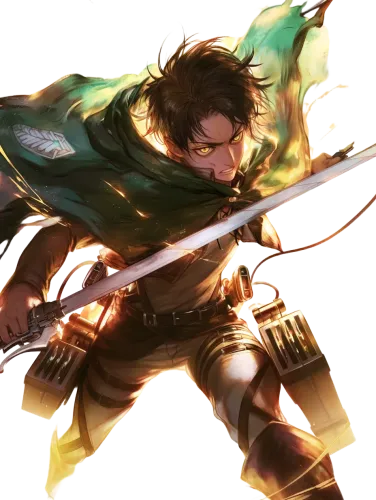 Eren Yeager in battle stance - eren yeager cosplay t shirt