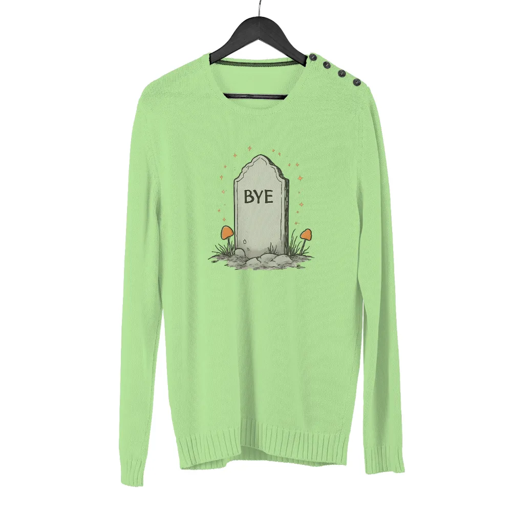 T-Shirts Custom: Bye - A Whimsical Reminder of Impermanence| enchanting design