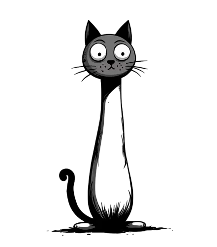 Whiskers Graphic Tees | Quirky Black Cat Design