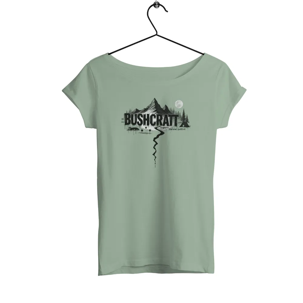 Bushcraft Shirts Graphic Tees: Explore, Survive, Thrive|t shirt painting on nature