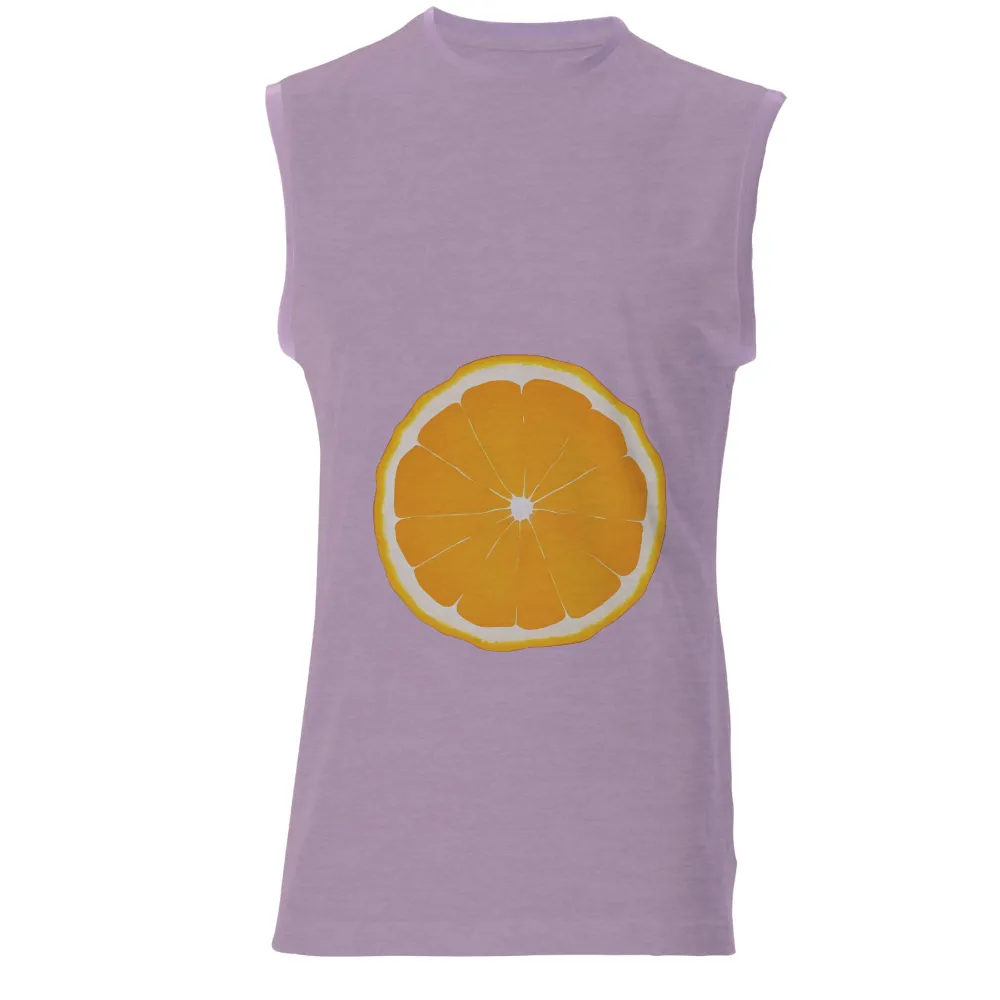 T-Shirt Printing: Vibrant Orange Slice - Freshness and Vitality|t shirt orange roblox