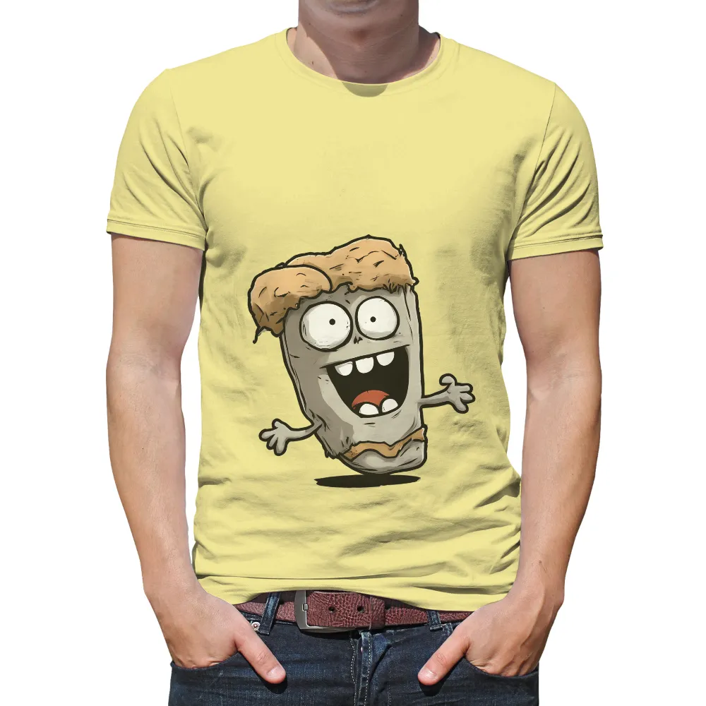 Graphic Tees: Baggy - Whimsical Paper Bag Character|adventure time dancing with monsters shirt