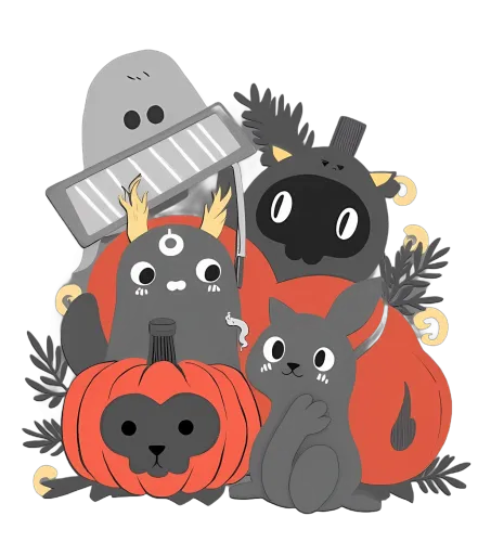 Graphic Tees: Halloween Fun with Adorable Creatures