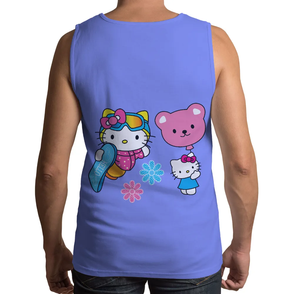 TShirt Design: Beach Adventure with Kitty and Friends|essentials summer core tee