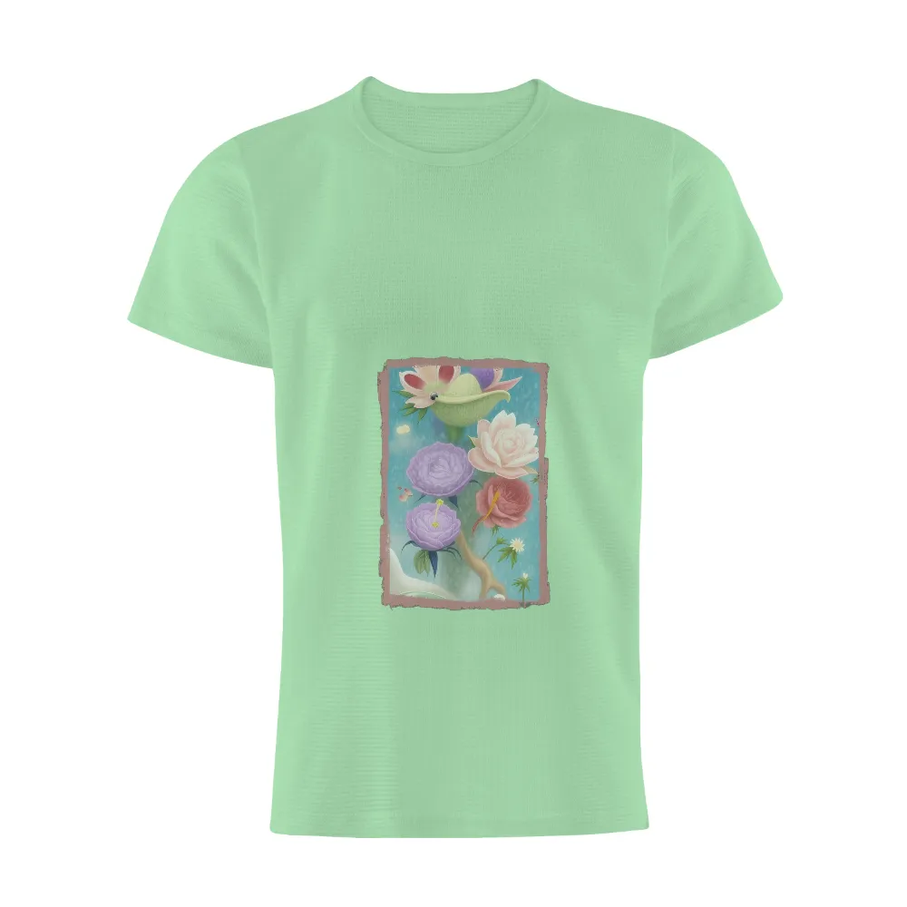 TShirt Printing: Floral Bird in a Dreamy Garden|roblox t shirt i love my mom