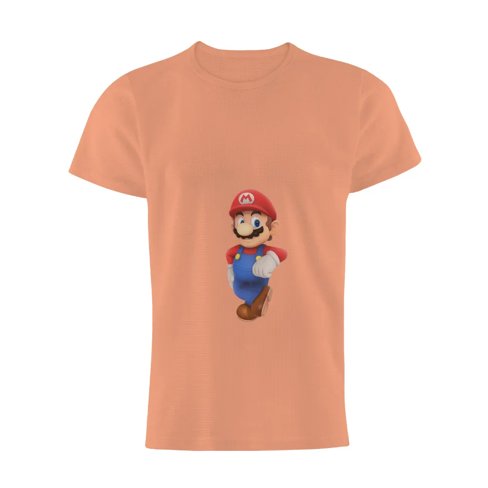 T-Shirts Pattern: Iconic Mario Adventure|70s retro button up shirt