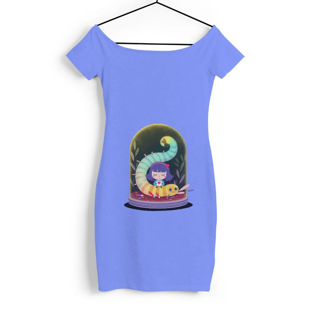 T-Shirt Printing: Dreamy Secret Garden with Rainbow Caterpillar|men's haggar classic fit premium comfort spread collar dress