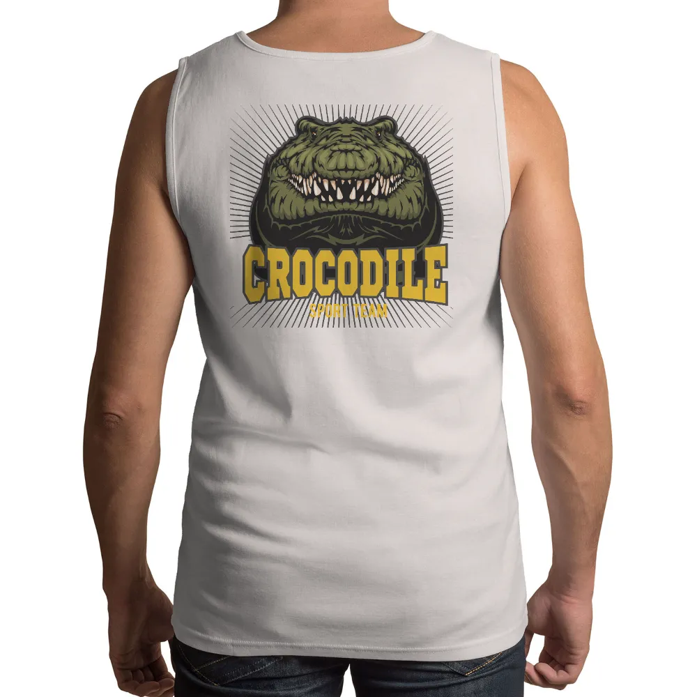 Shirts Graphic Tees: Crocodile Sport Team - Bold and Powerful Design|z black t shirt