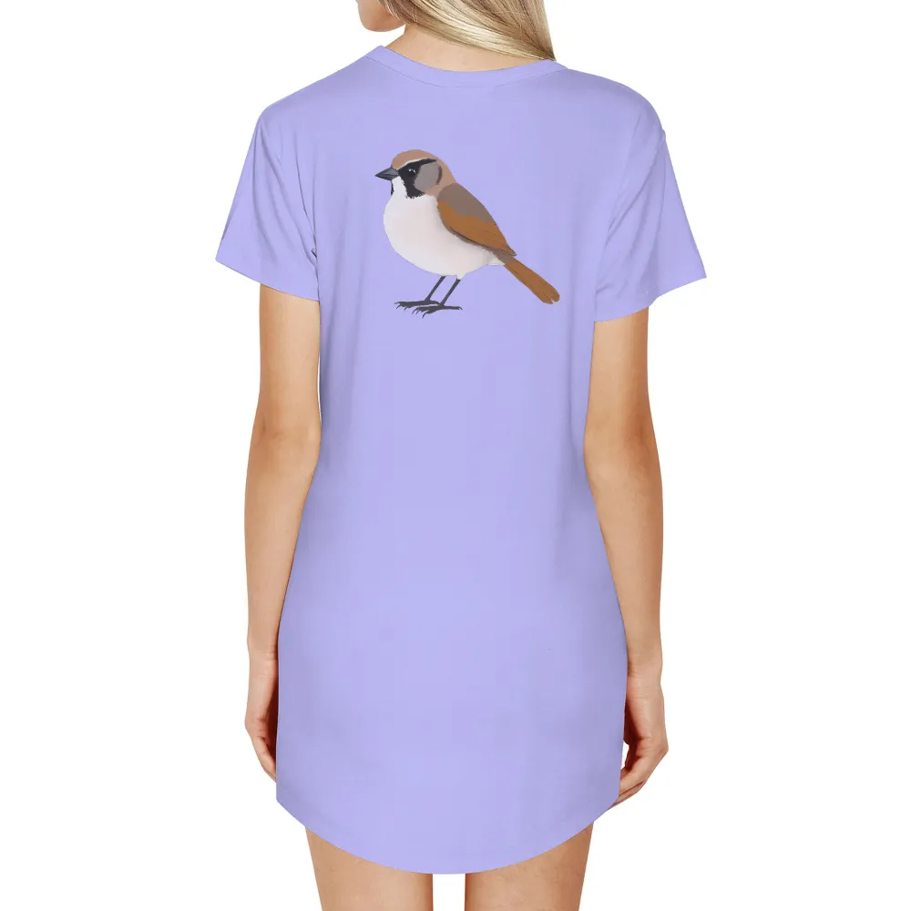 T-Shirts Design: Melody the Bird - A Tribute to Nature and Hope|larry bird shooting shirt