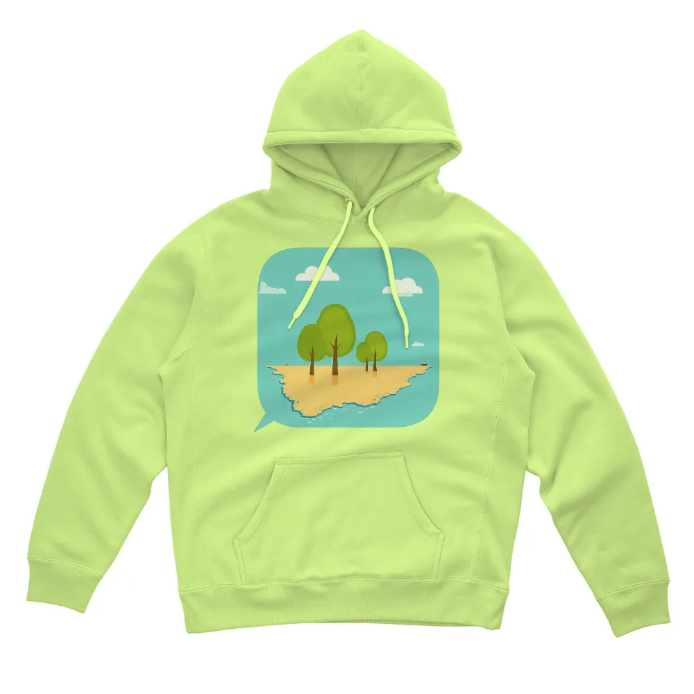 TShirt Design: Serene Island - Escape to Nature| Nature escape