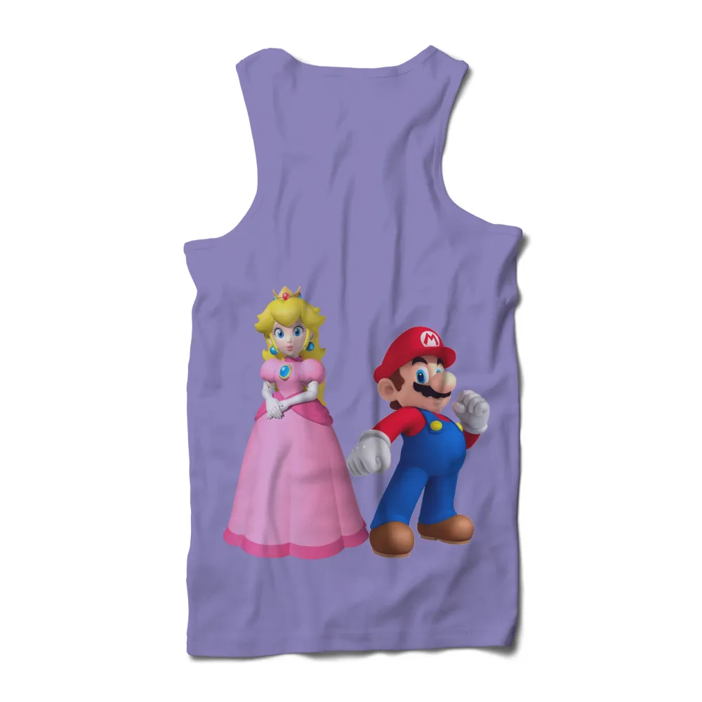 Tee Shirt Printing: Rescue the Princess with Mario and Peach|tifa final fantasy shirt cut