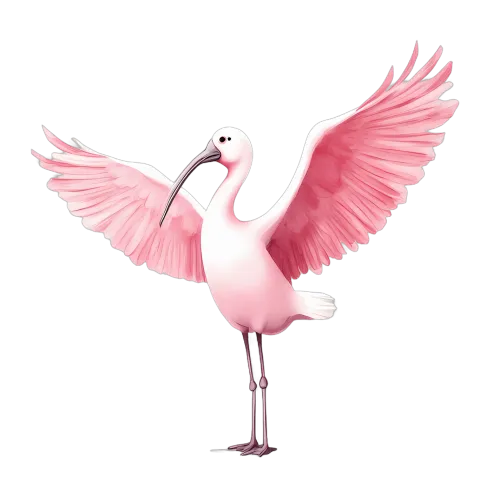 Customized Tee Shirts: Embrace Freedom with the Majestic Pink Ibis