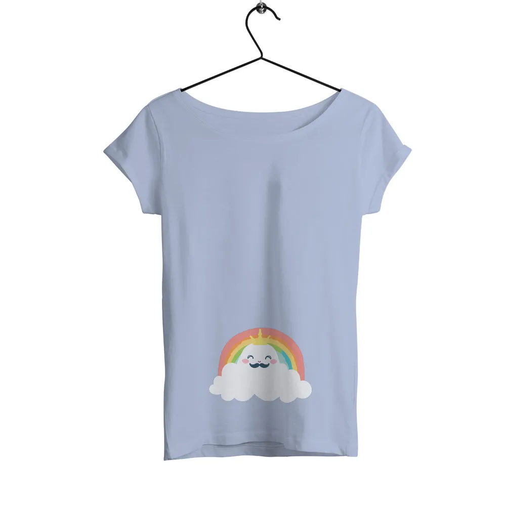 T-Shirt Printing: Whisp the Rainbow King - Funny & Imaginative Design|rainbow death star shirt