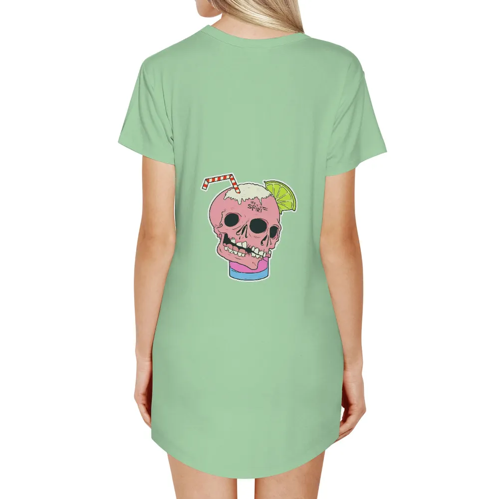 Custom Tee Shirts: Quirky Skull Pink Lemonade - Funny & Whimsical|roblox skull shirt