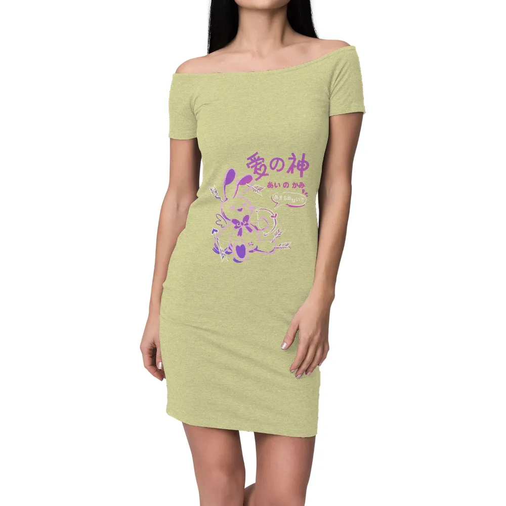 Graphic Tees: Aino Kamisama - God of Love Bunny Design|pokemon magic shirt