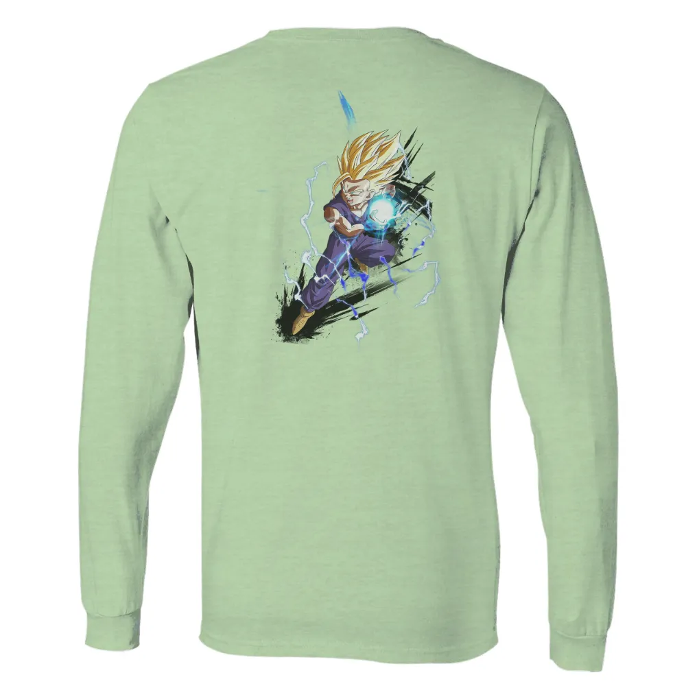 Custom T-Shirt Printing: Goku Super Saiyan - Anime Power and Determination|dragon ball father's day shirt