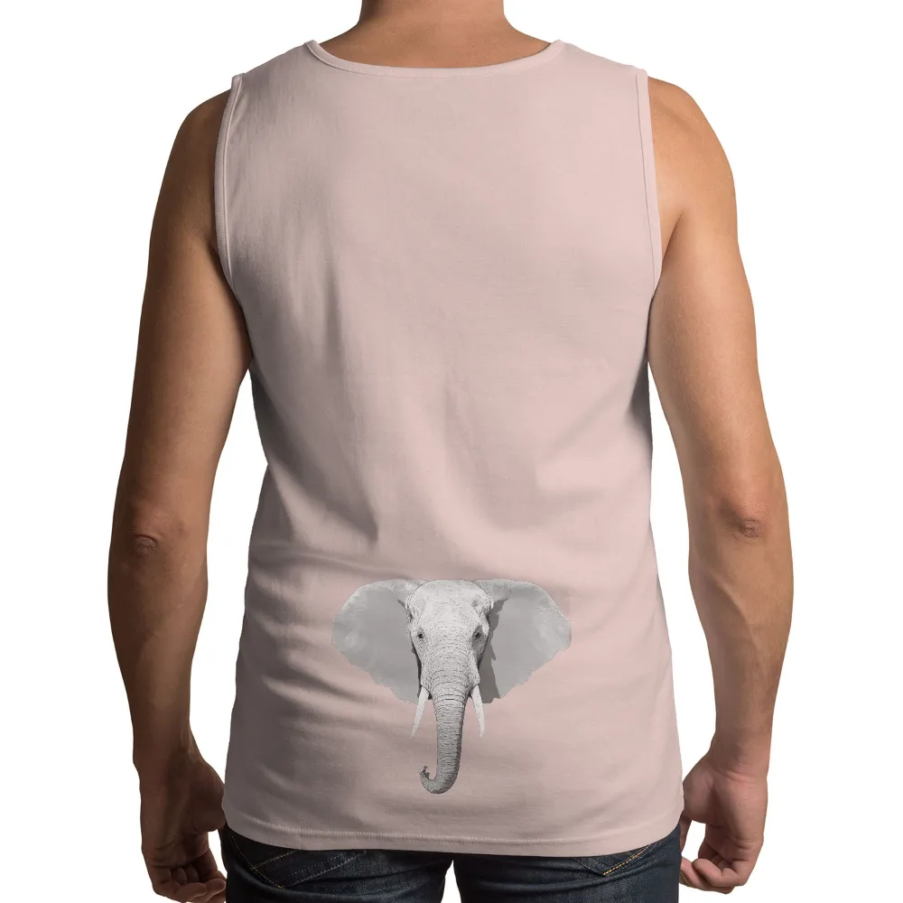 Tee Shirts Printed: Majestic Elephant - Strength and Wisdom| resilience and grace