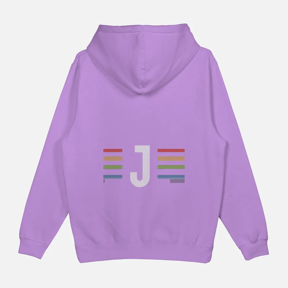 Bold Letter J Pop Culture Apparel: Vibrant and Unique Design|future nostalgia tee