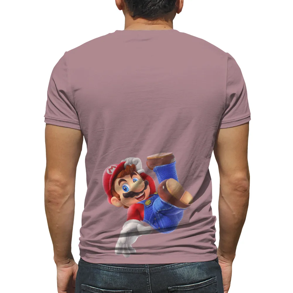 Custom T-Shirt Printing: Mario's Leap of Adventure|adventure time star wars shirt