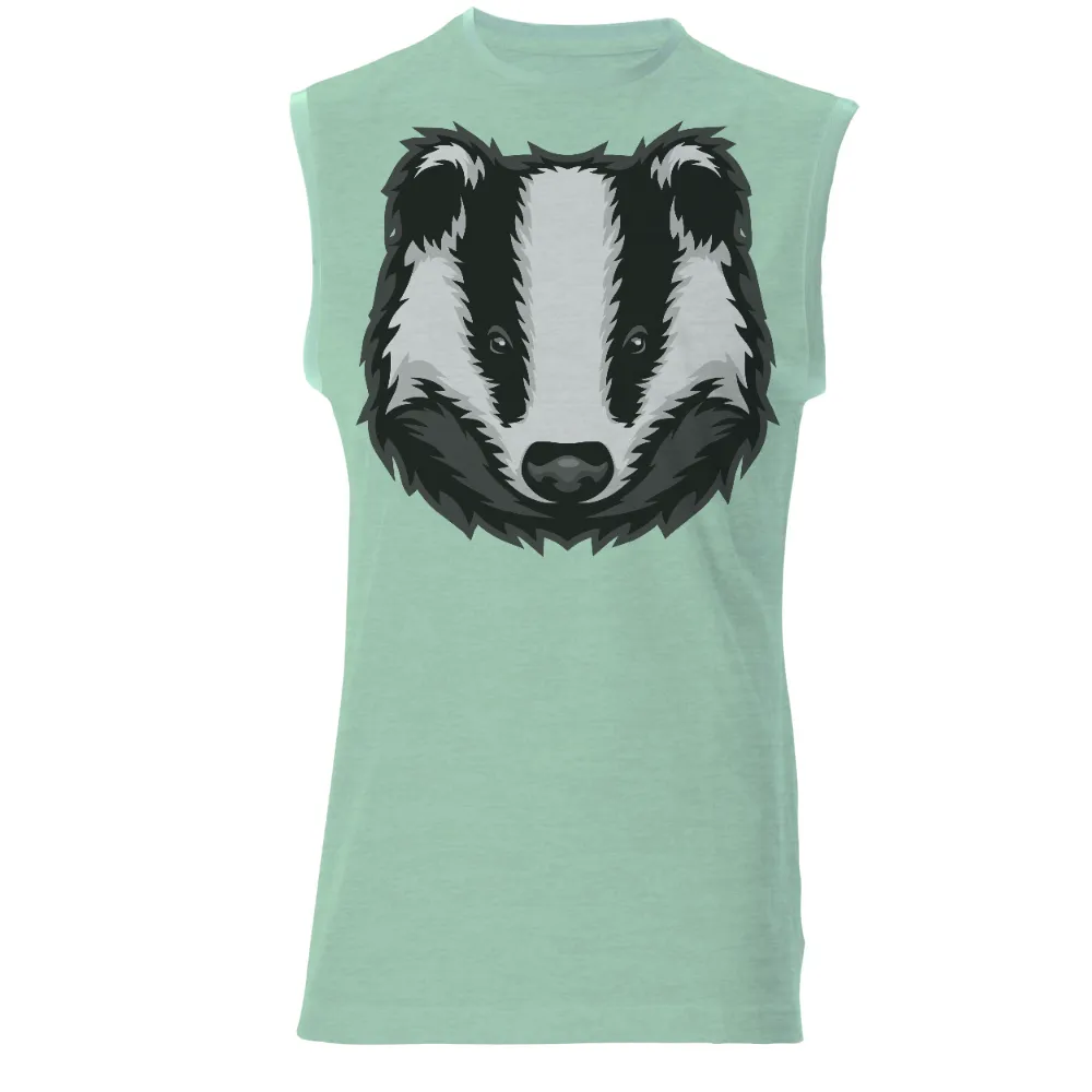 T-Shirts Custom: Thorne the Wise Badger - Artistic Designs|tshirt art store