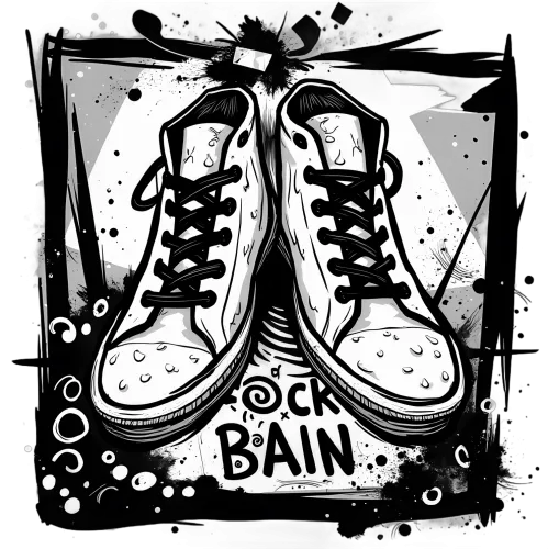 Custom T-Shirt Printing: Urban Sneaker Art Featuring BAIN