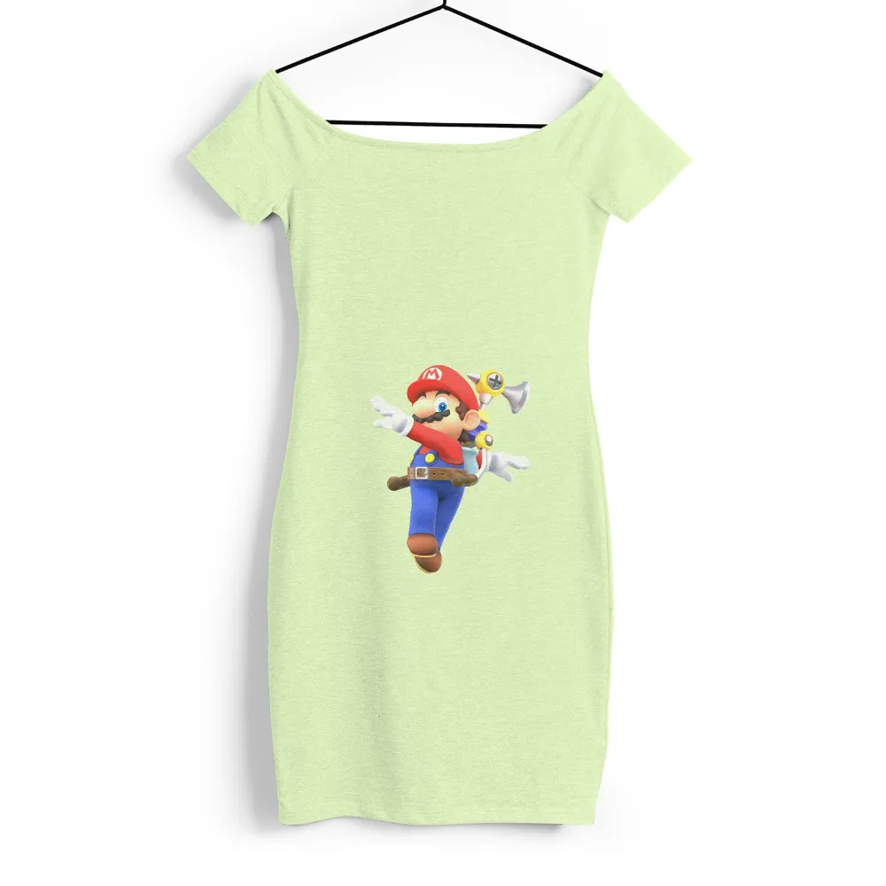 Graphic Tees: Mario's Leap of Joy - Gaming, Retro, Fun|video game class t shirt