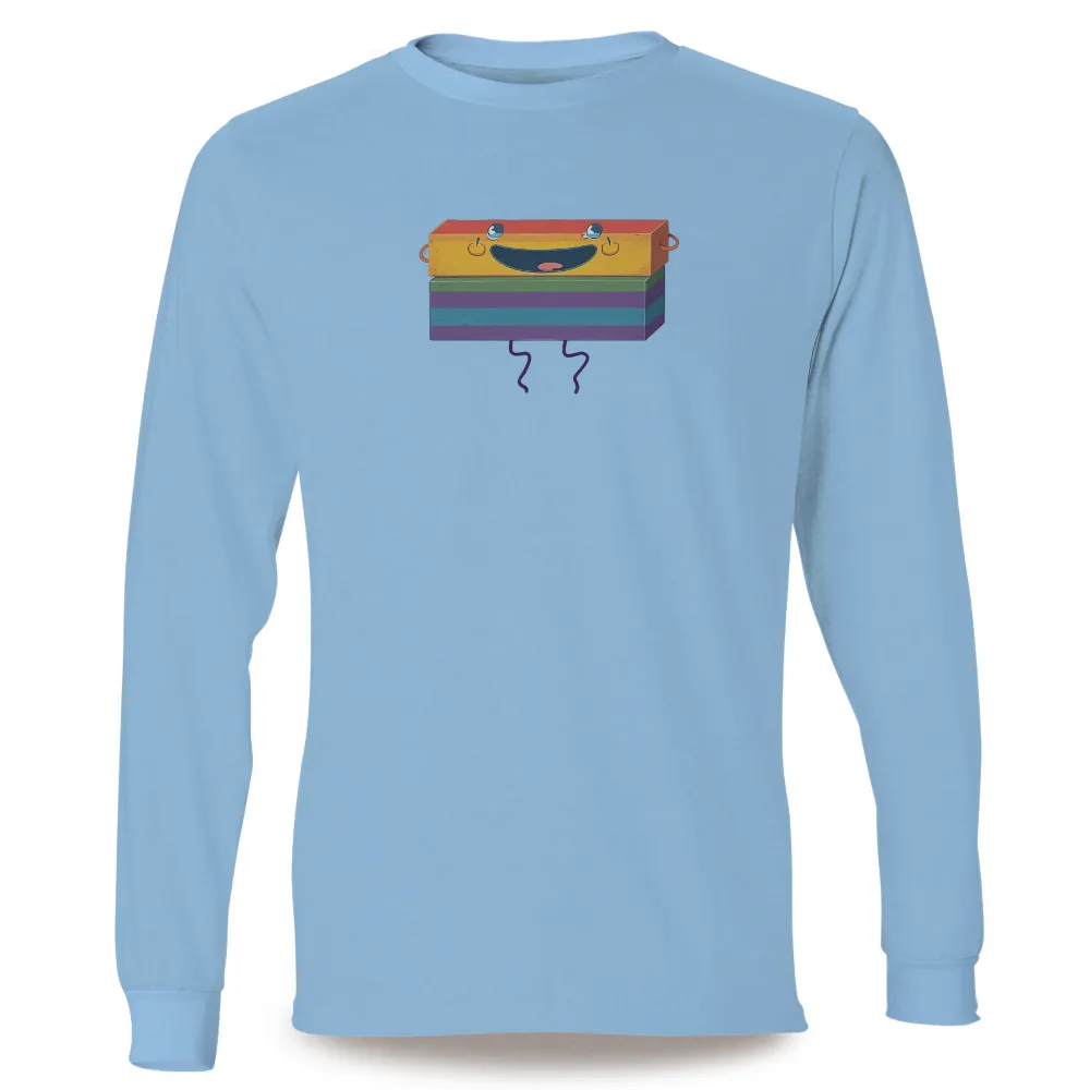 T-Shirts Custom: Rainbow Block - Cheerful Layers of Joy|500 days of summer joy division shirt