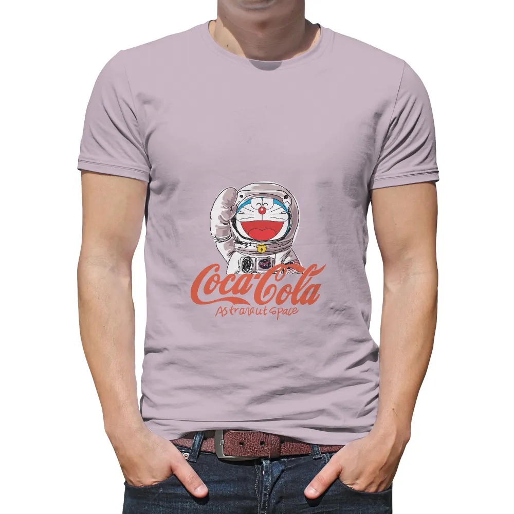 T-Shirts Design: Astro the Cat's Cosmic Adventure with Coca-Cola Astronaut Space|alpha industries space shuttle tee