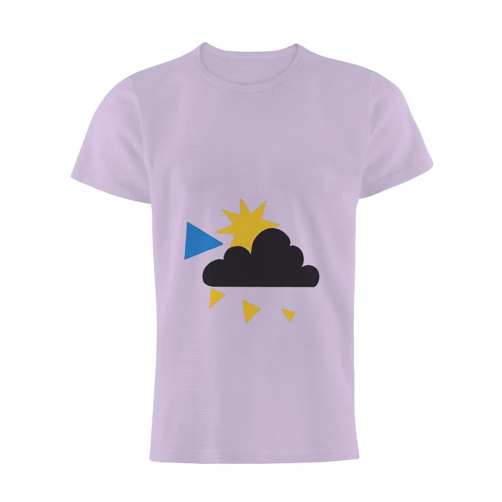 Customized Tee Shirts: Sun Emerging from Cloud - Hope and Positivity|costa long sleeve sun shirt