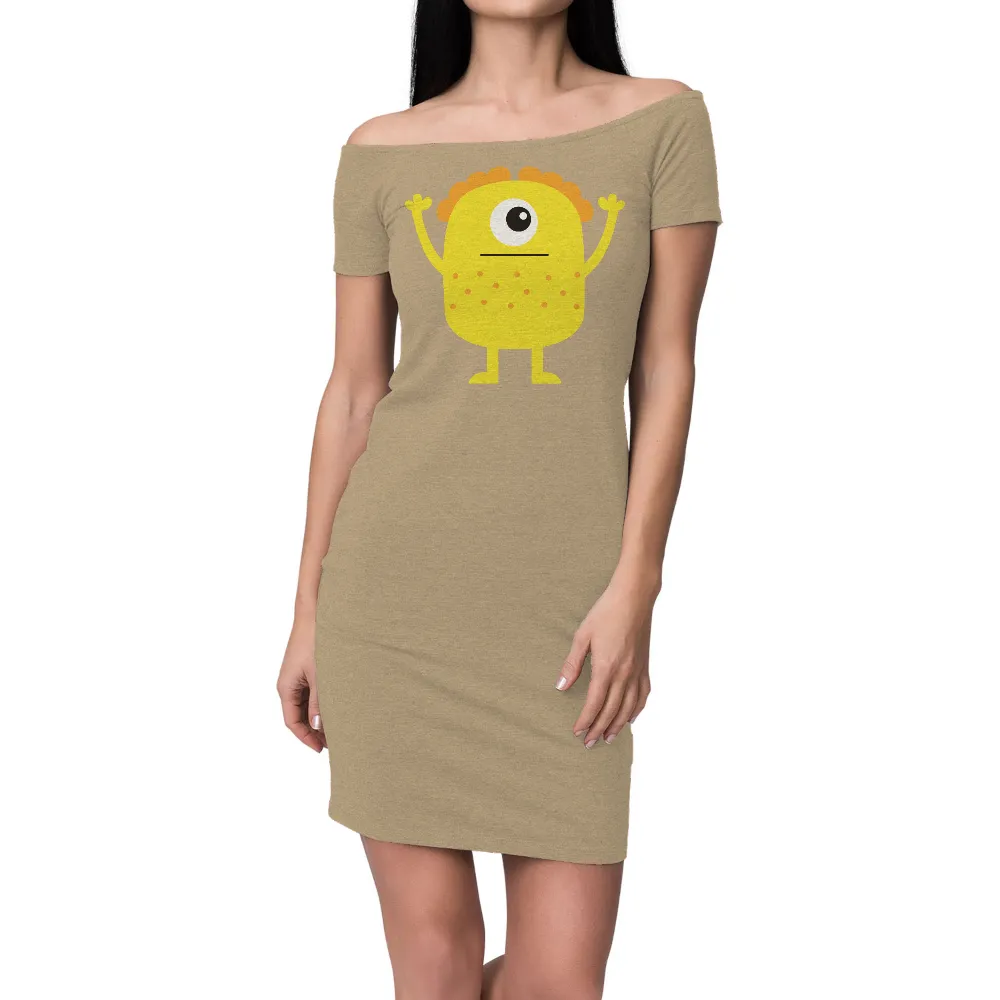 Custom Tee Shirts: Spread Joy with Zippy the Yellow Monster|music art love happiness t shirt