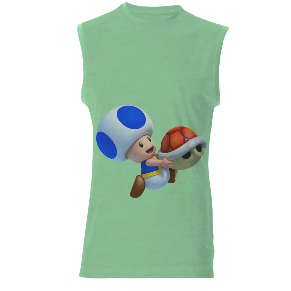 T-Shirt Printing: Toad's Unexpected Friendship - Gaming Adventure|mario rabbids kingdom battle shirt