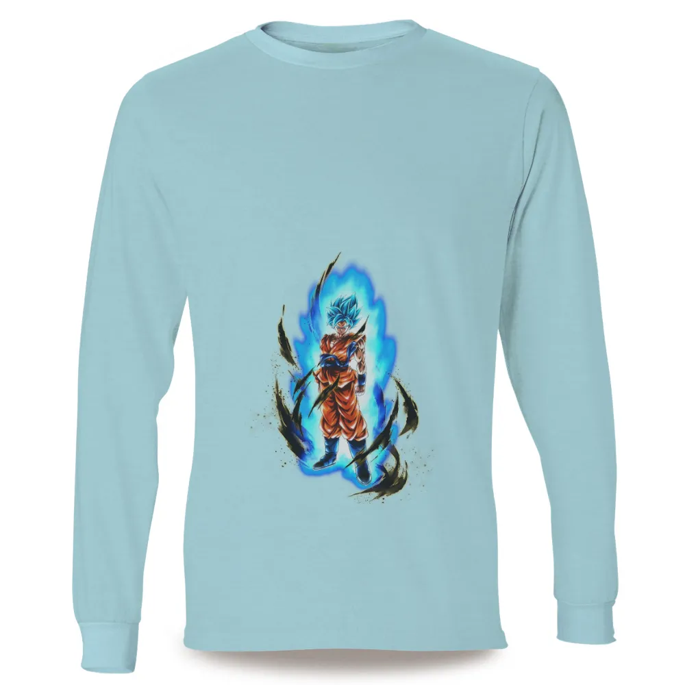 Tee Shirts Printed - Goku Super Saiyan Blue, Anime Hero|harbaugh is my hero shirt