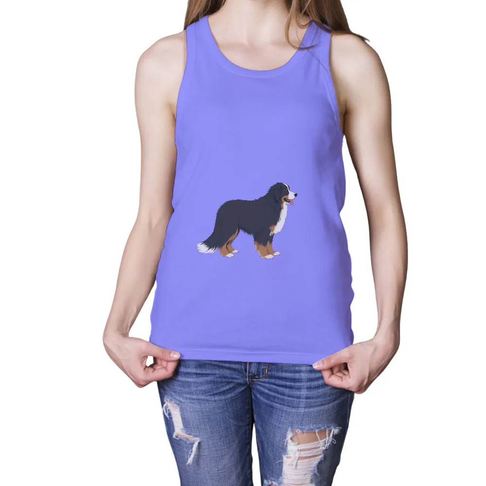 T-Shirts Design: Bruno the Loyal Bernese Mountain Dog|ua uv protection