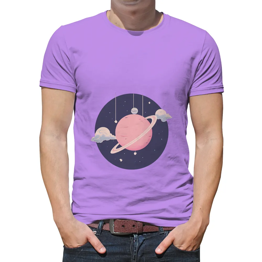 Custom T-Shirt Printing: Whimsical Cosmos - Explore the Harmony of the Universe|space invaders dress shirt