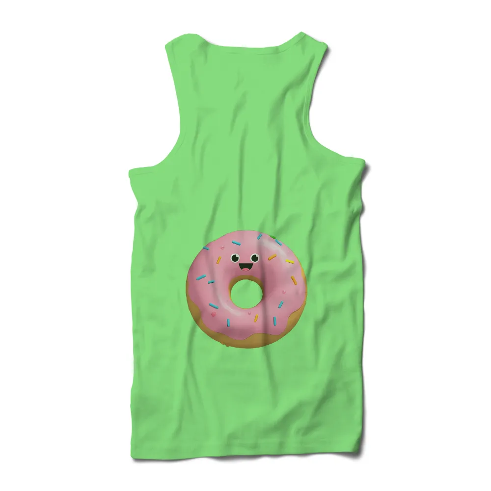 T-Shirt Printing: Spread Joy with a Happy Donut Design|men's art cotton colorful printed loose casual shirts