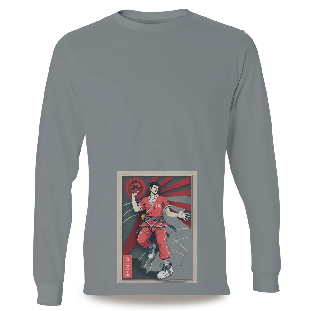 Graphic Tees: Martial Arts Fusion with Basketball| Traditional meets modern design