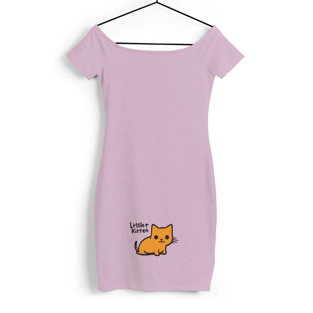 TShirt Design: Lil' Kitten - Whimsical and Cheerful|cute women's mardi gras shirts