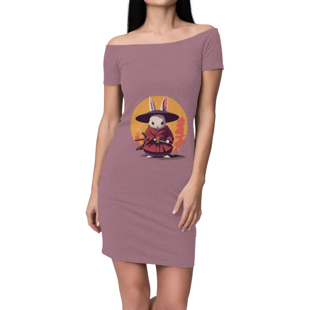 TShirt Design: Samurai Rabbit Warrior - Anime Art|honor king t shirt