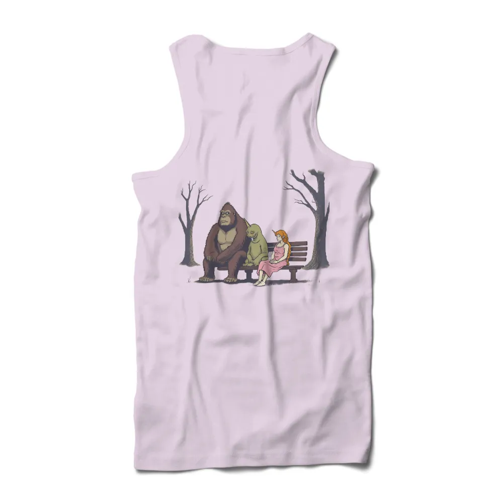 T-Shirts Pattern: Unlikely Companions in the Forest|Gorilla