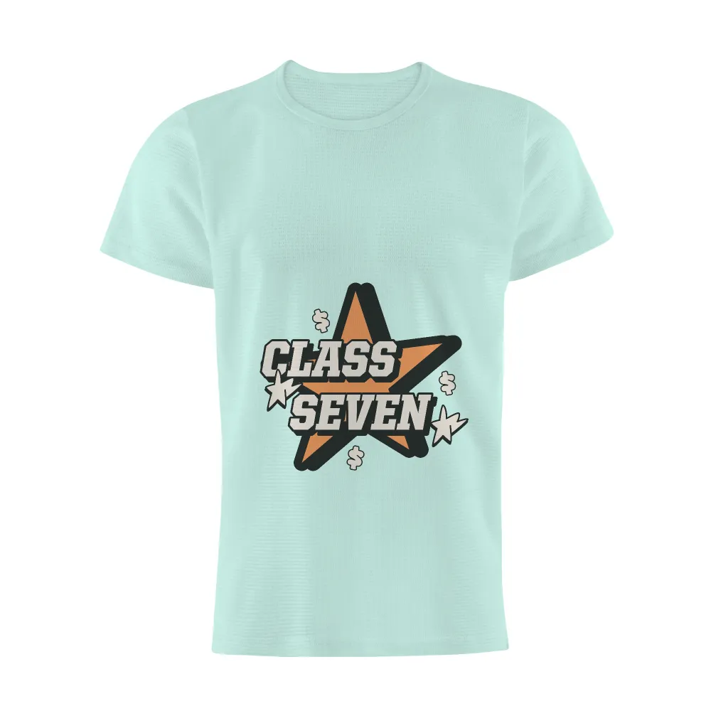 Customized Tee Shirts: CLASS SEVEN - Celebrating Gaming Nostalgia|a fun thing to do in the morning shirt