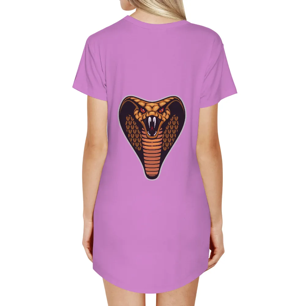 Shirts Graphic Tees: Cobra Guardian - Strength and Resilience|women's running shirts sun protection