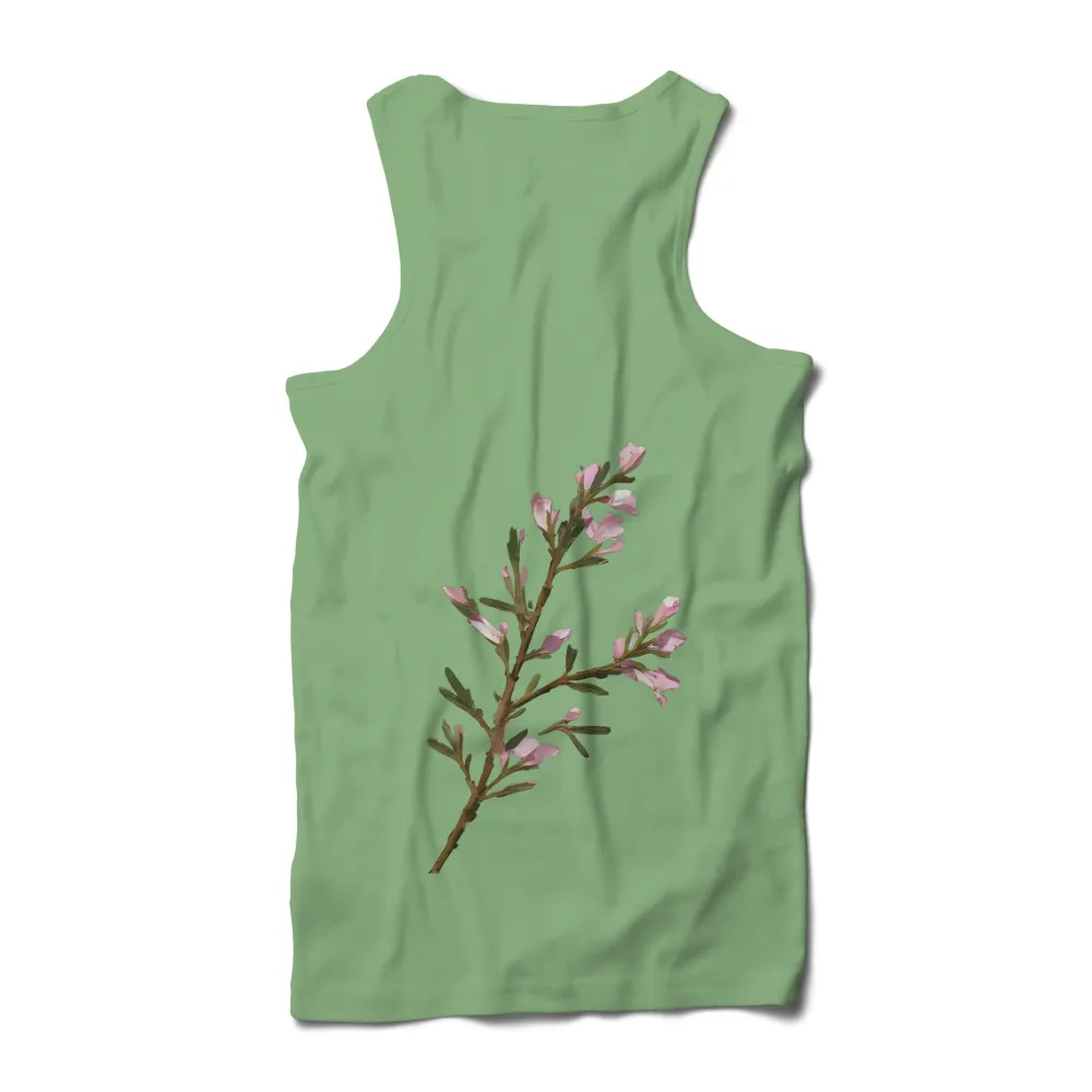 TShirt Design: Nature's Renewal - Pink Blossom Branch|archeo pink graphic tee